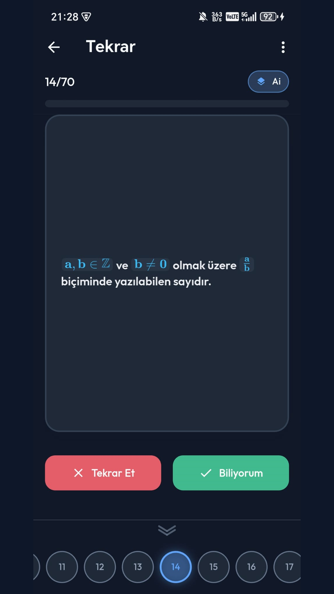 Balpy tekrar değerlendirme ekranı